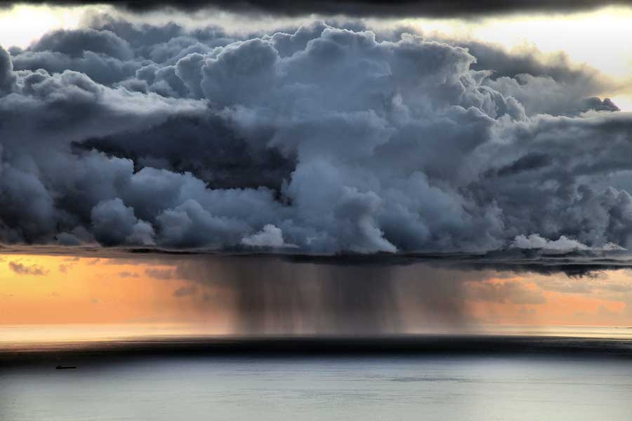 Dark storm clouds