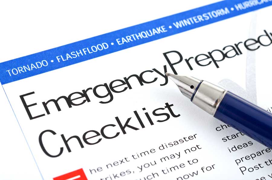 Emergency prepared checklist