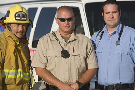 Bringing a Team Together - A firefighter, traffic cop and EMT doctor