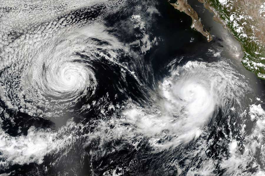 Hurrican as seen from above